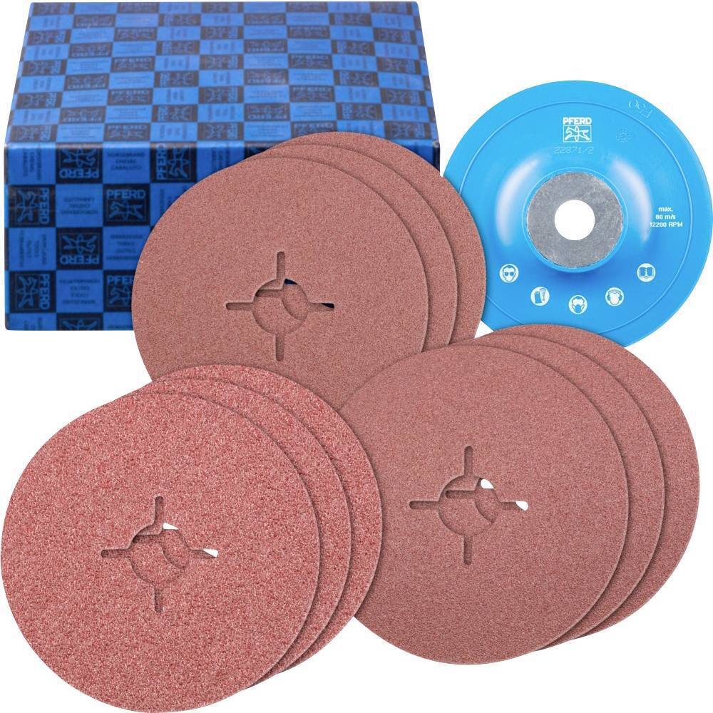 PFERD SET FS 125-22 UNIVERSAL 64198001 Carta abrasiva per disco di levigatura