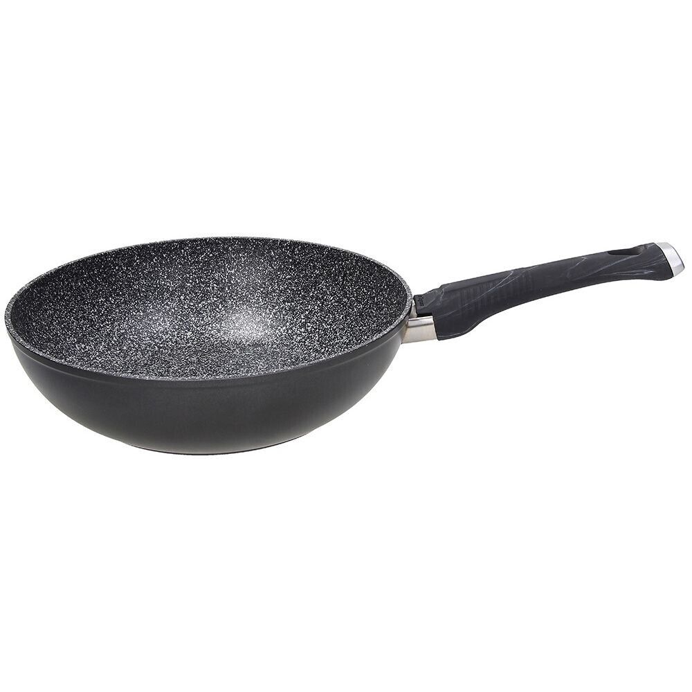 44896 TOGNANA PADELLA WOK IN ALLUMINIO CON MANICO SPHERA  CM. 28