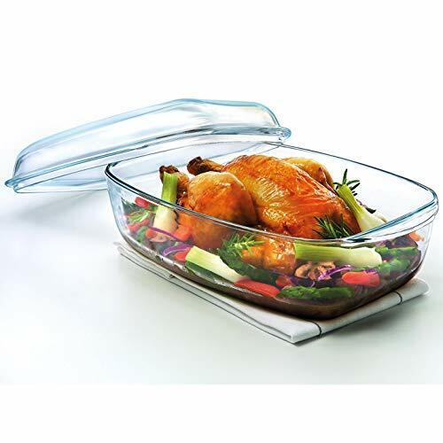 CASSERUOLA TEGAME C/COPERCHIO RETTANGOLARE VETRO 37x22x10H PYREX 03 2024