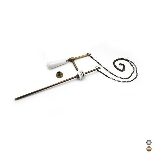 KIT ASTA CATENELLA PER CASSETTA ALTA ANTICHIZZATA Bronzo