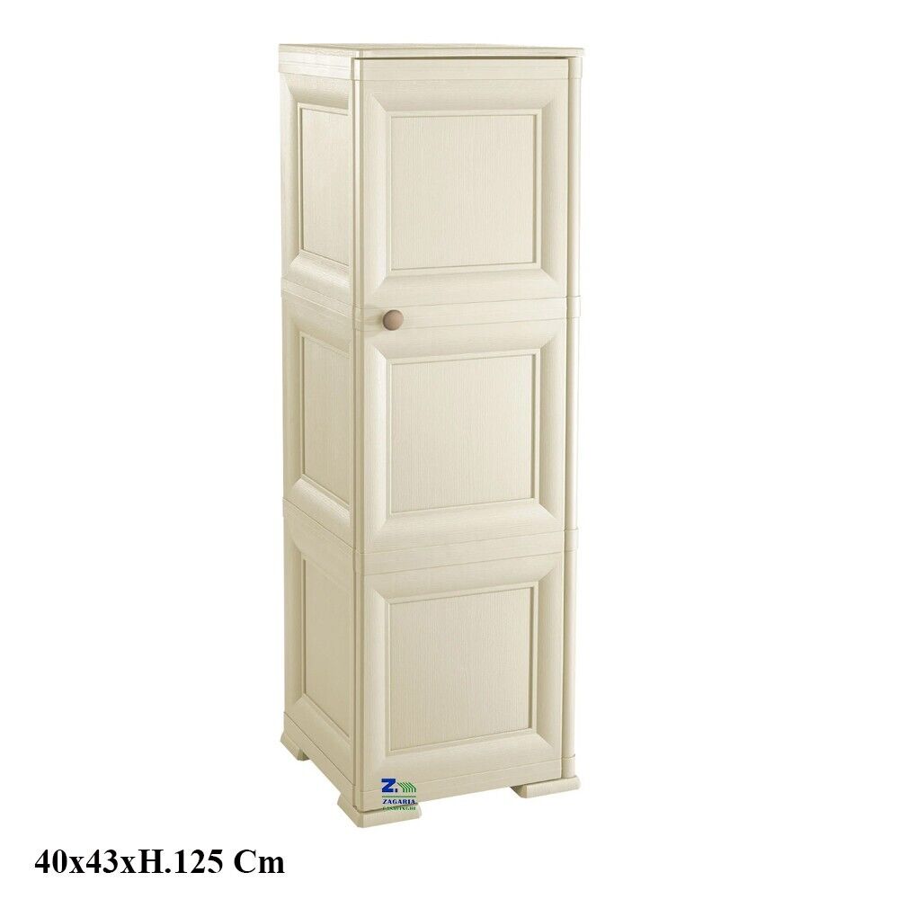 ARMADIO MOBILE OMNIMODUS 3 MODULI CON ANTE FINITURA LEGNO ANGORA