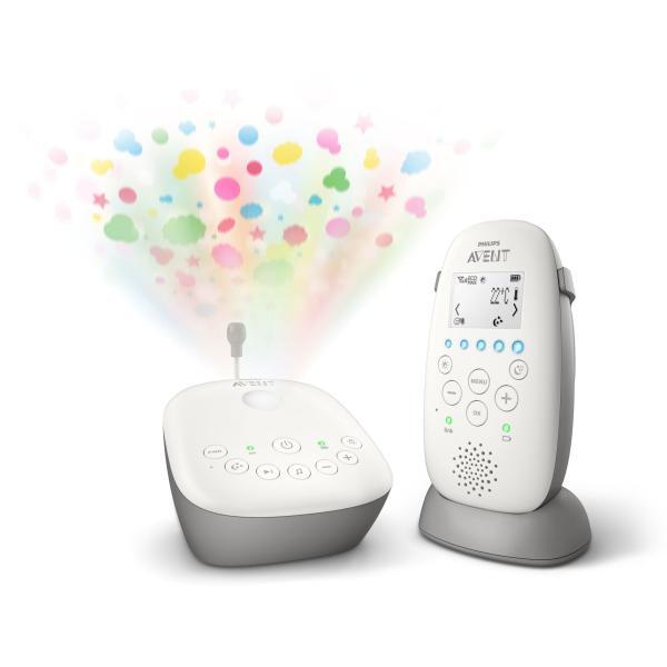1436156 Philips AVENT SCD733/26 monitor video per bambino 330 m Grigio, Bianco