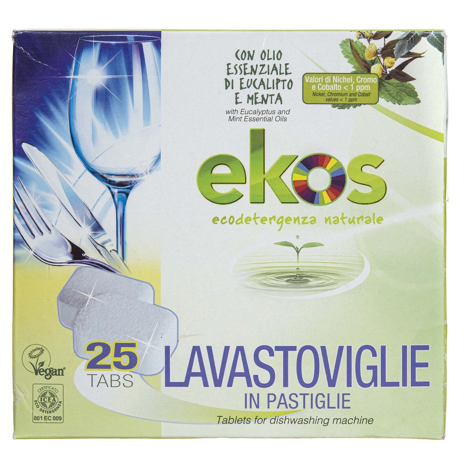 Compresse lavastoviglie biologiche Pierpaoli, 25 pezzi