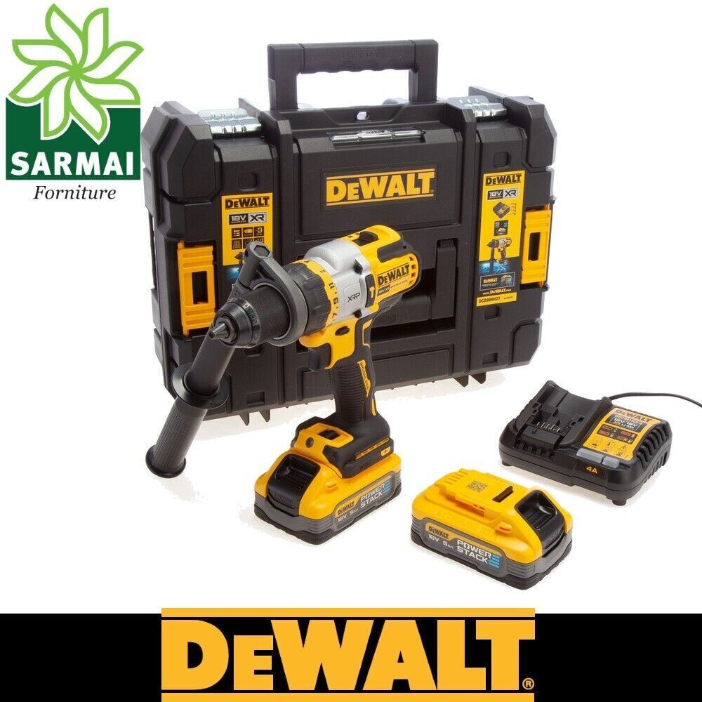 Dewalt DCD999H2T Trapano avvitatore a batteria con percussione 5Ah POWERSTACK