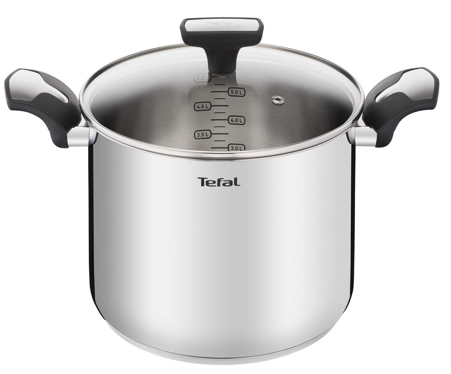 Tefal Emotion Emotion - Olla de acero inoxidable 22 cm / 6 L difusión de calo...