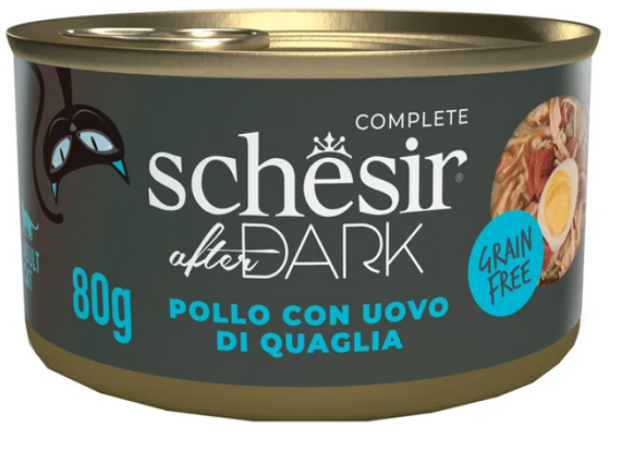Umido Gatto - Schesir After Dark Lattina 80 gr Pollo e Manzo