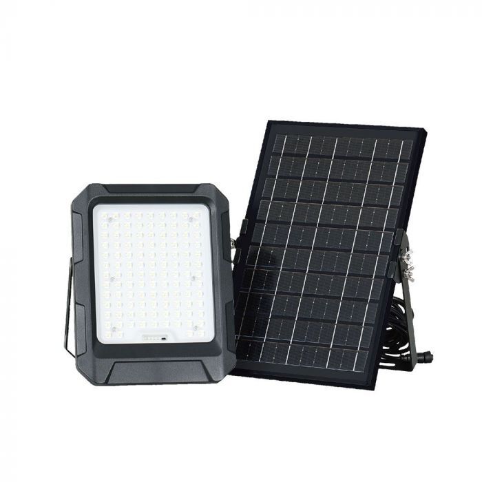 V-TAC VT-55W Faro LED a pannello Solare 10W con batteria sostituibile, telecoman