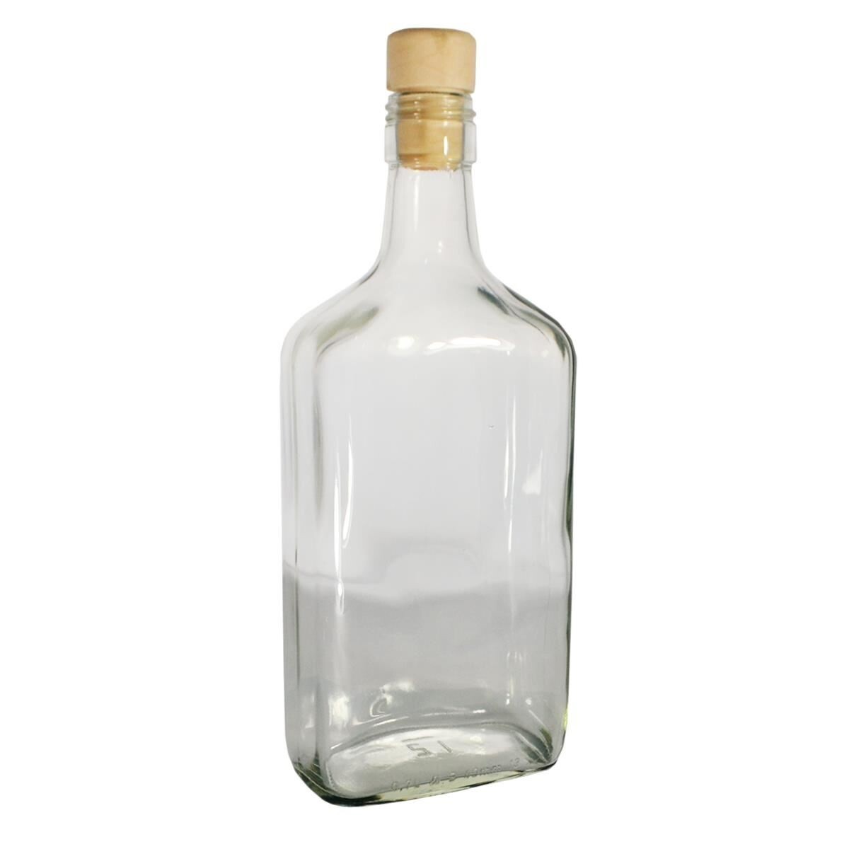 40139 BOTTIGLIA AMARETTO IN VETRO SATINATO GIALLO CON TAPPO CC. 700