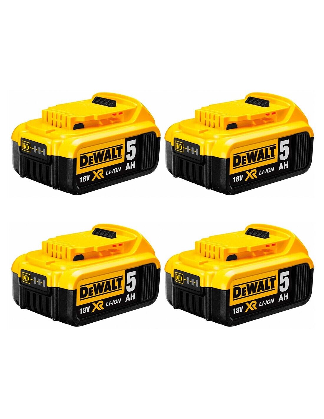 Dewalt pack da 4 batterie  dcb184p4 (18v - 5,0 ah) 8435587927549