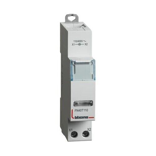 Bticino FN40T110 spia luminosa 1 modulo DIN led colore TRASPARENTE tensione 110/