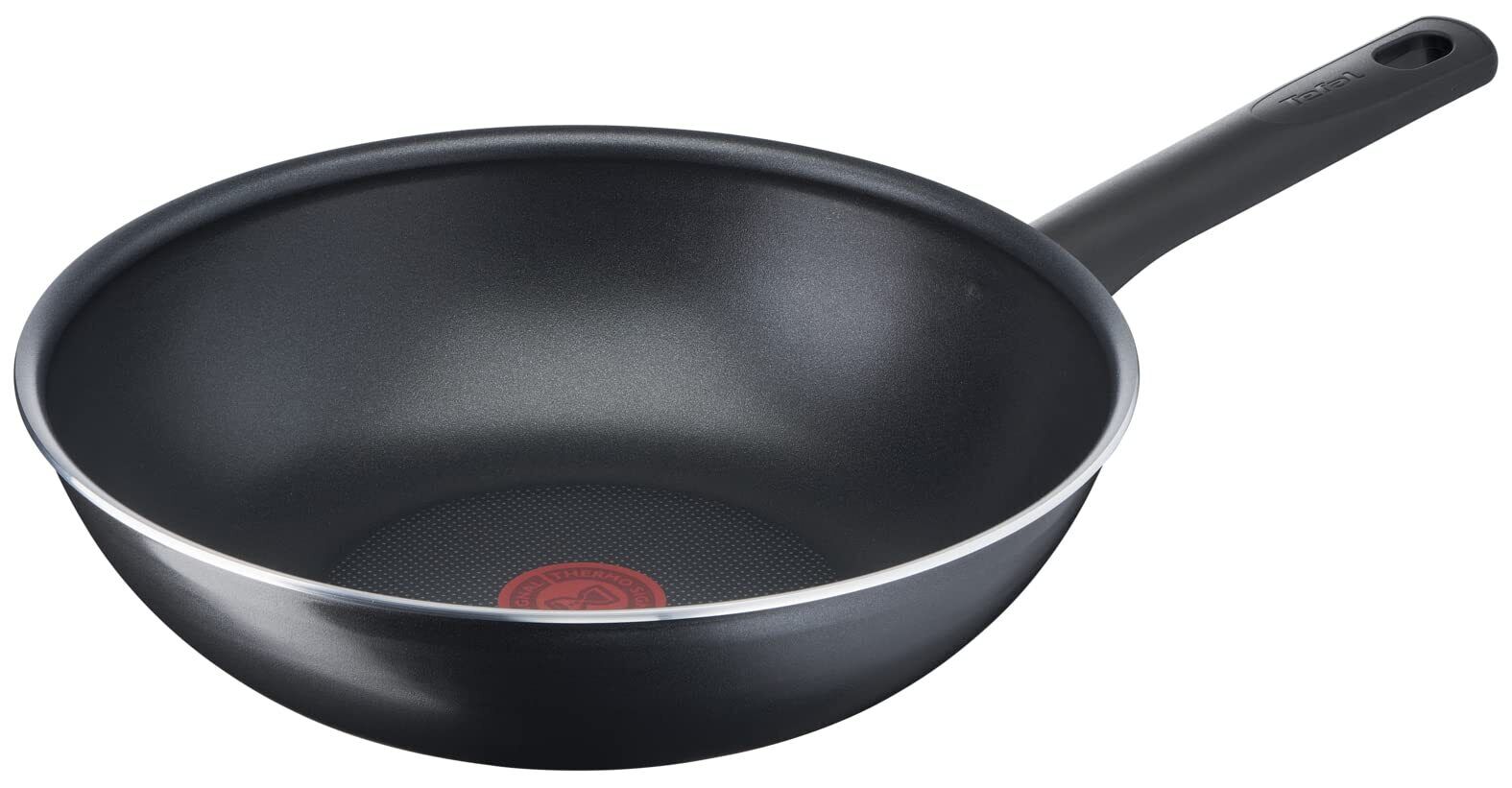 Tefal Padella wok da 28 cm per 6-8 persone senza induzione rivestimento antia...