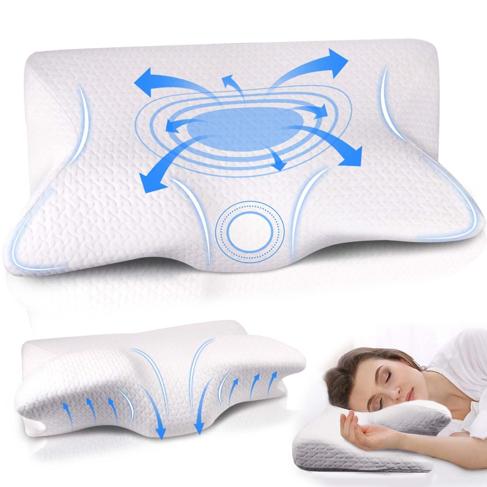 PQETBV Cuscino Cervicale per Dormire Cuscino per Cervicale Ergonomico di Sost...