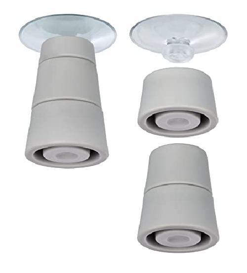 Wenko Patas para Tablas de vidrio 4 PCS, Grigio, 24.5x10x2.5 cm