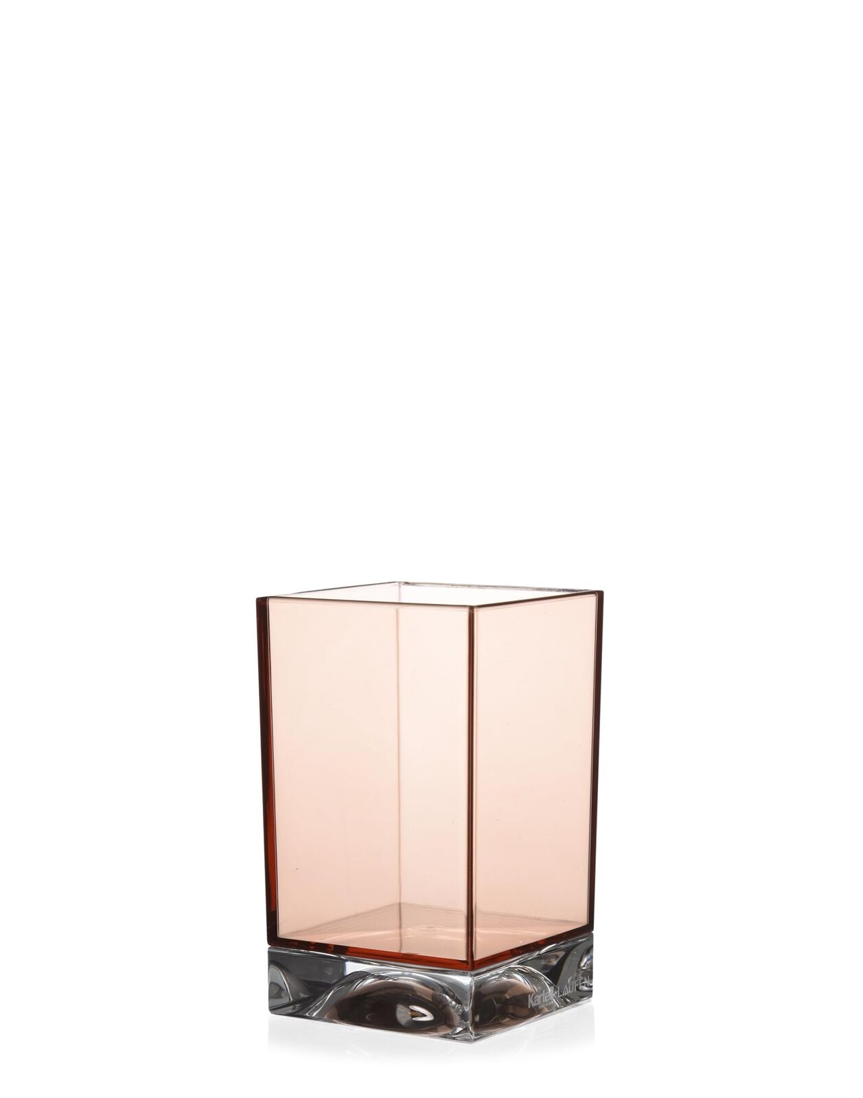 Kartell Boxy Porta Spazzolino Rosa Nude 7x7x12 cm