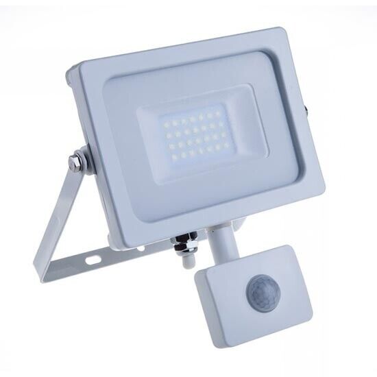 V-TAC PRO VT-20-S faro led 20W ultra slim bianco con sensore PIR bianco caldo 30