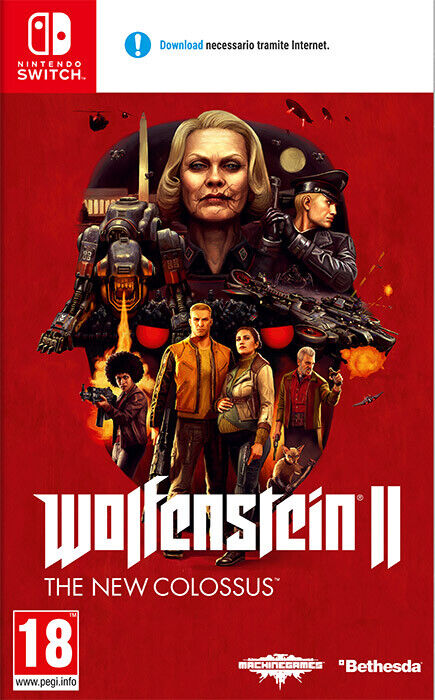NINTENDO SWITCH Wolfenstein 2: The New Colossus UFFICIALE ITALIA