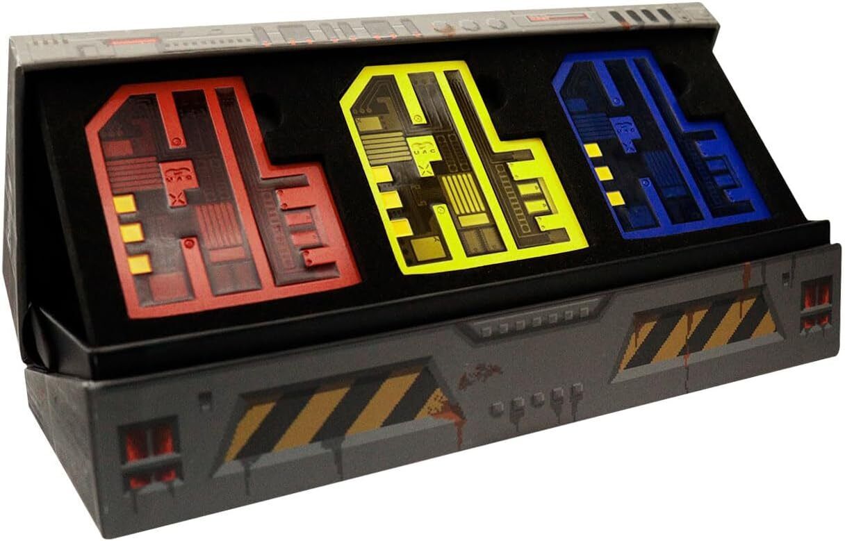 Doom 30th Anniversal 3 Pixel Key Prop Rep Set Limited Edition 1993 Fanattik RARE