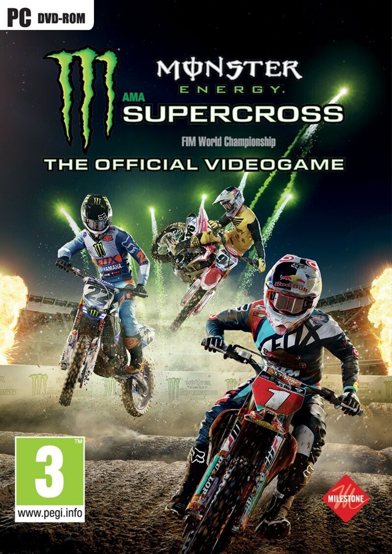 MONSTER ENERGY SUPERCROSS OFFICIAL VIDEOGAME GIOCO PC MILESTONE