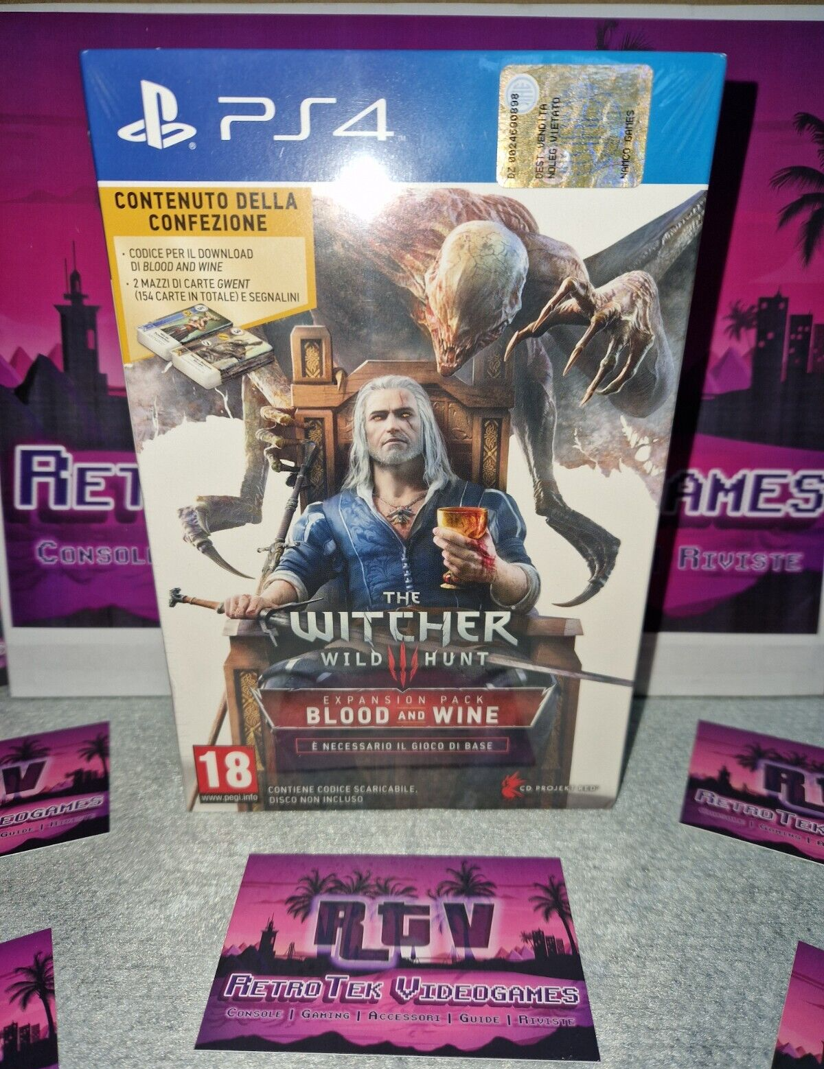 🇮🇹 THE WITCHER III "BLOOD AND WINE" DLC EXPANSION PACK PAL SONY PS4 NUOVO RARO