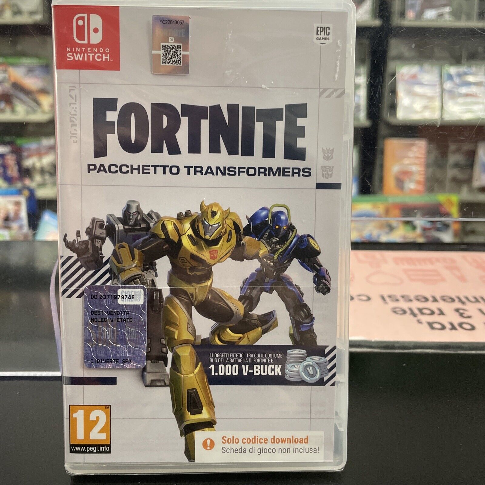 Fortnite - Pacchetto Transformers Nintendo Switch ITA code In a Box