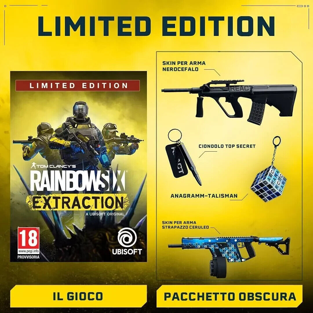 TOM CLANCY'S RAINBOW SIX EXTRACTION LIMITED EDITION PS4 DE CON ITALIANO NUOVO