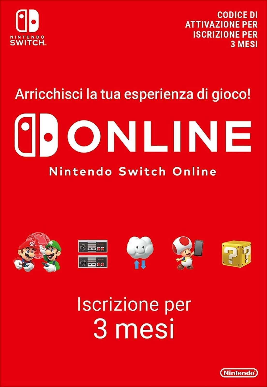 Console Nintendo Switch + Mario Kart 8 Deluxe + 3 mesi abbonamento Online