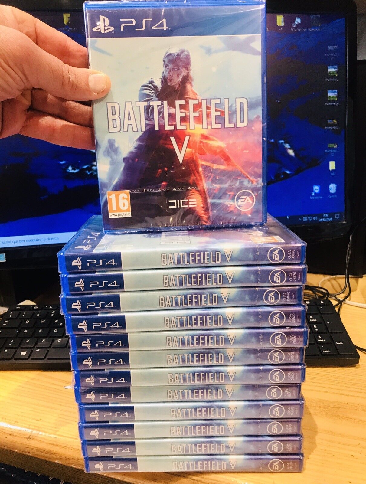 BATTLEFIELD 5 V PS4  PLAYSTATION 4  NUOVO DI ZECCA SIGILLATO ITALIANO PAL 💿