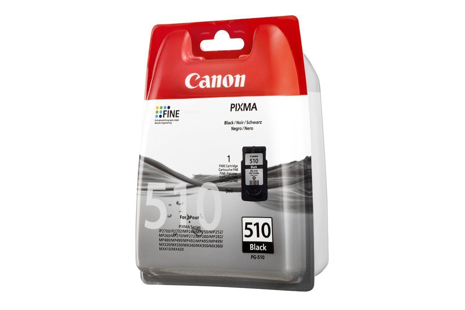 CARTUCCIA ORIGINALE CANON PG-510 BK NERO MP480 PG 510 PG510 2970B009