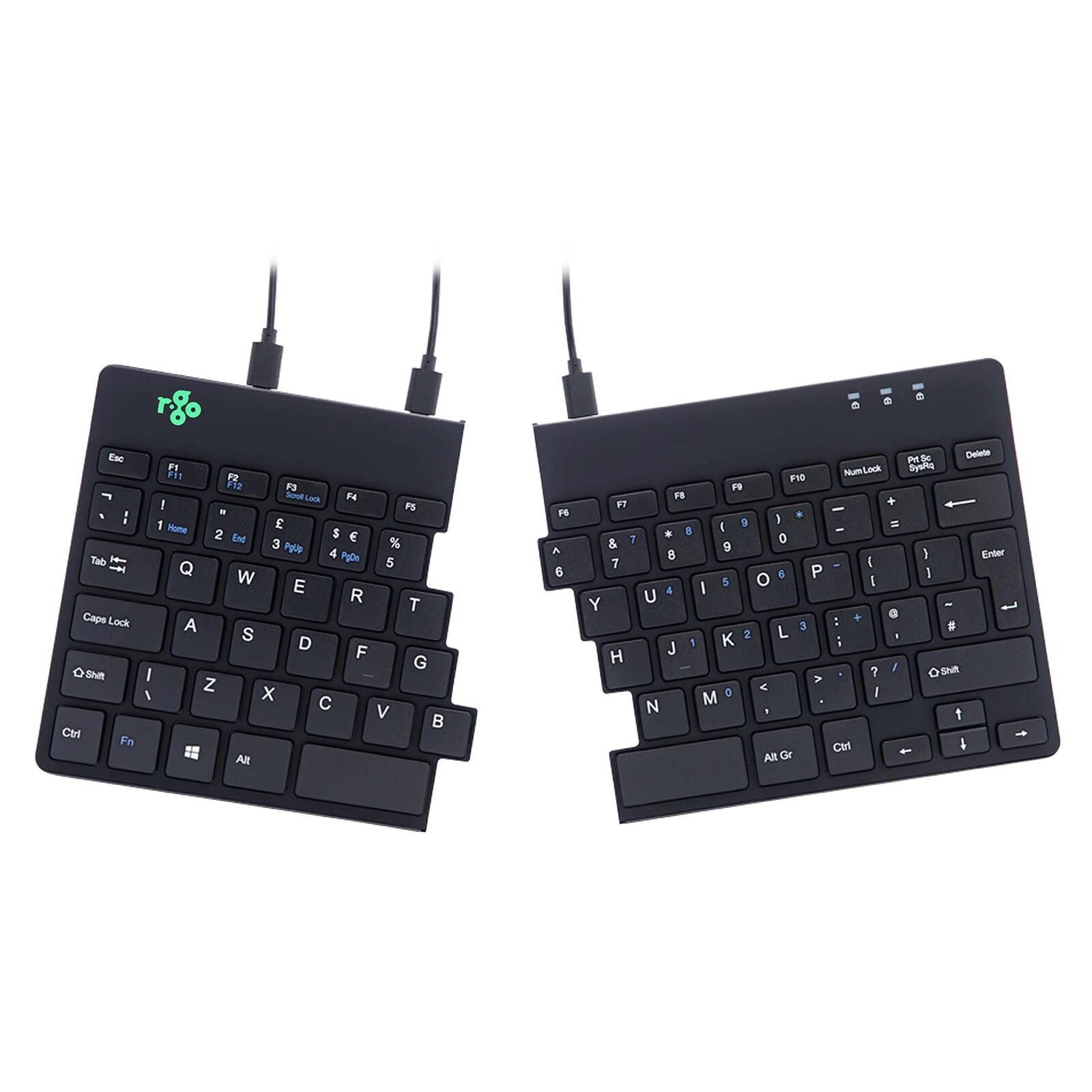 R-Go Ergonomic keyboard, Split design, Natural Typing Keyboard for Carpal Tunnel