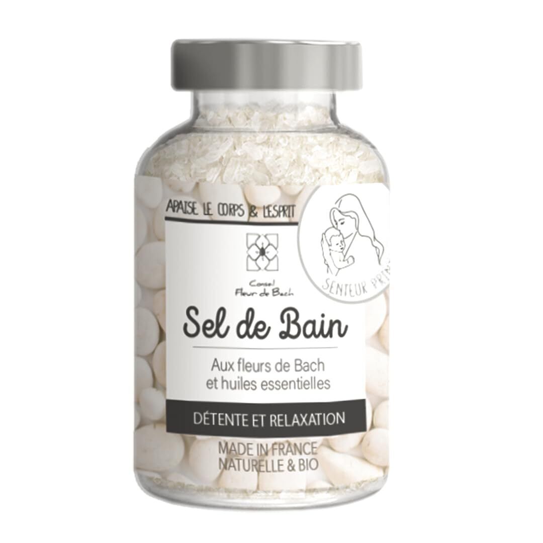 Sale da bagno con fiori di Bach e oli essenziali -Rilassamento e (Y2N)