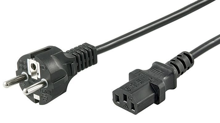 MicroConnect Power Cord CEE 7/7 - C13 10m  Black,