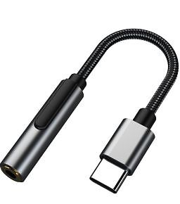 MicroConnect USB-C to Audio Adapter,  Silver 13cm