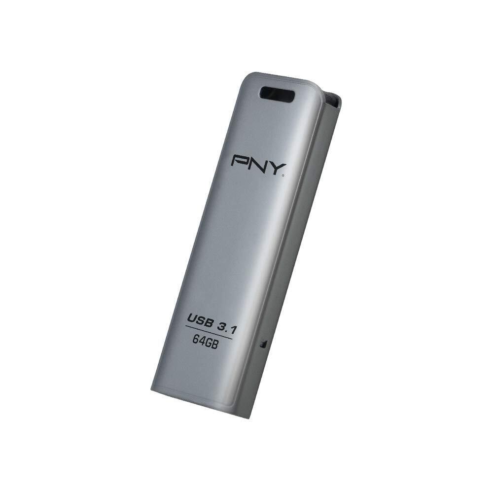 PNY USB Flash Drive Elite Steel 3.1 64GB,Metal 64 GB Elite Steel 3.1