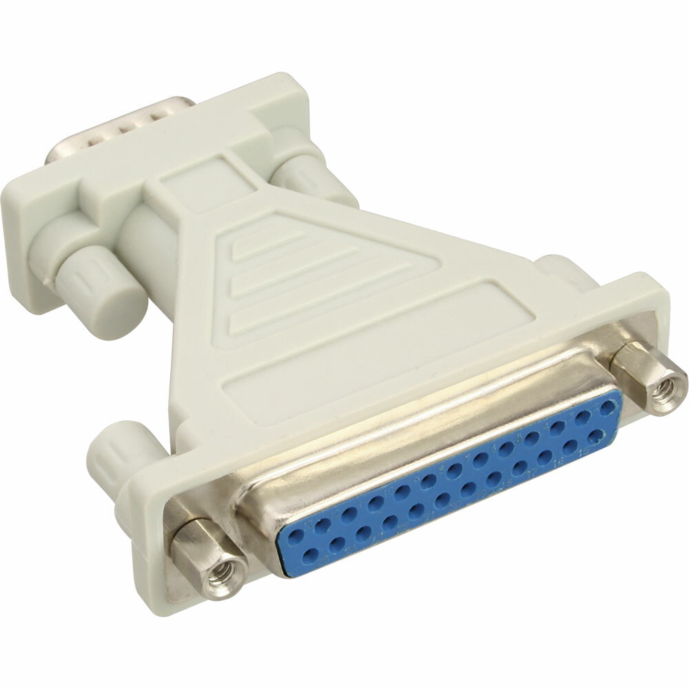 INL InLine® Adattatore AT Seriale Sub-D 9pin maschio a Sub-D 25pin femmina