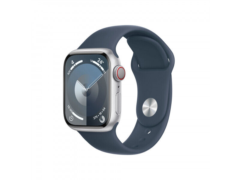 Apple Watch Series 9 (GPS Cellular) cassa in alluminio da 41 mm argento cinturin