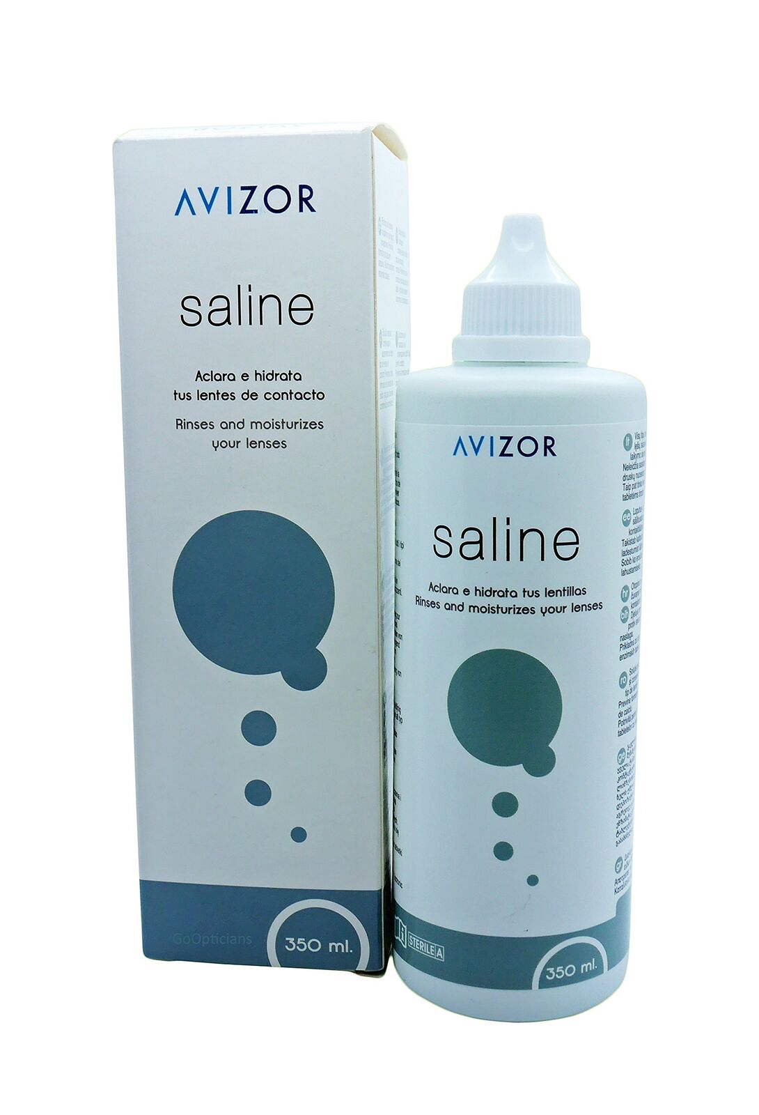Avizor Solución Salina 350 ml - Limpia las Lentes de Contacto (p6X)