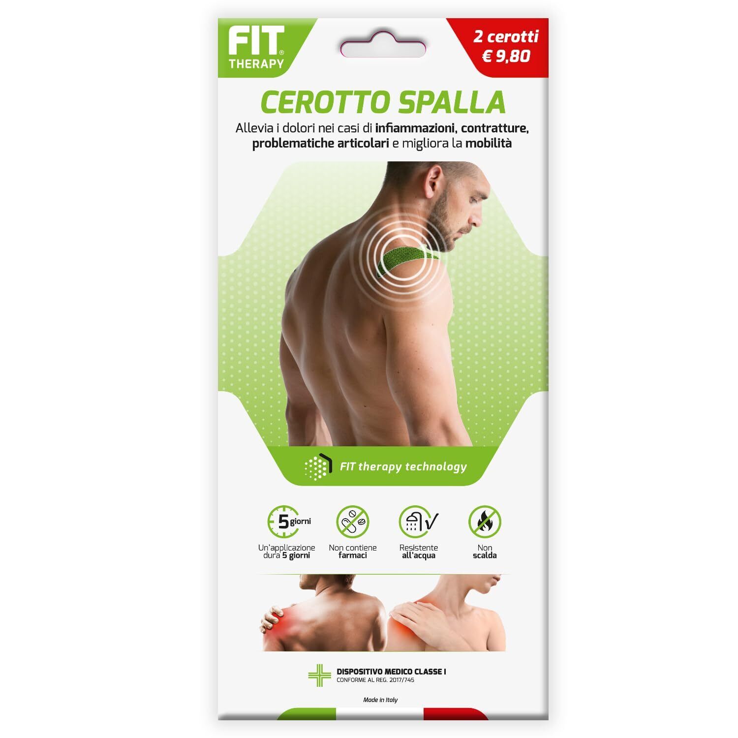 FIT THERAPY | Cerotti Antinfiammatori Spalla | Riduce Dolori e Traumi (G9M)