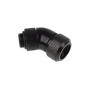 RACCORD ROTATIF  45  COMPRESSION POUR TUBE 13MM - G1/4 ALPHACOOL EISZAPFEN (NOIR