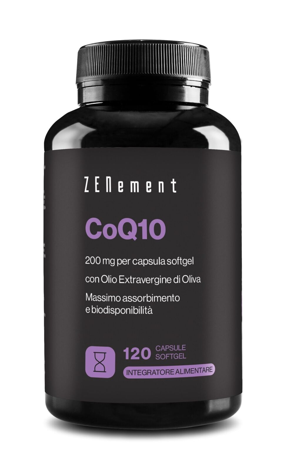 Coenzima Q10 200 mg - Ubichinone Puro al 100% - 120 Capsule Vegane di CoQ10 a...