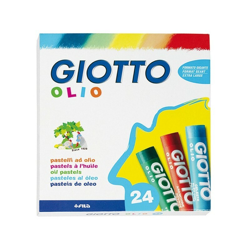 Astuccio confezione Pastelli ad olio 70 mm - diam. 10 mm - GIOTTO 293100 (24 Pz)