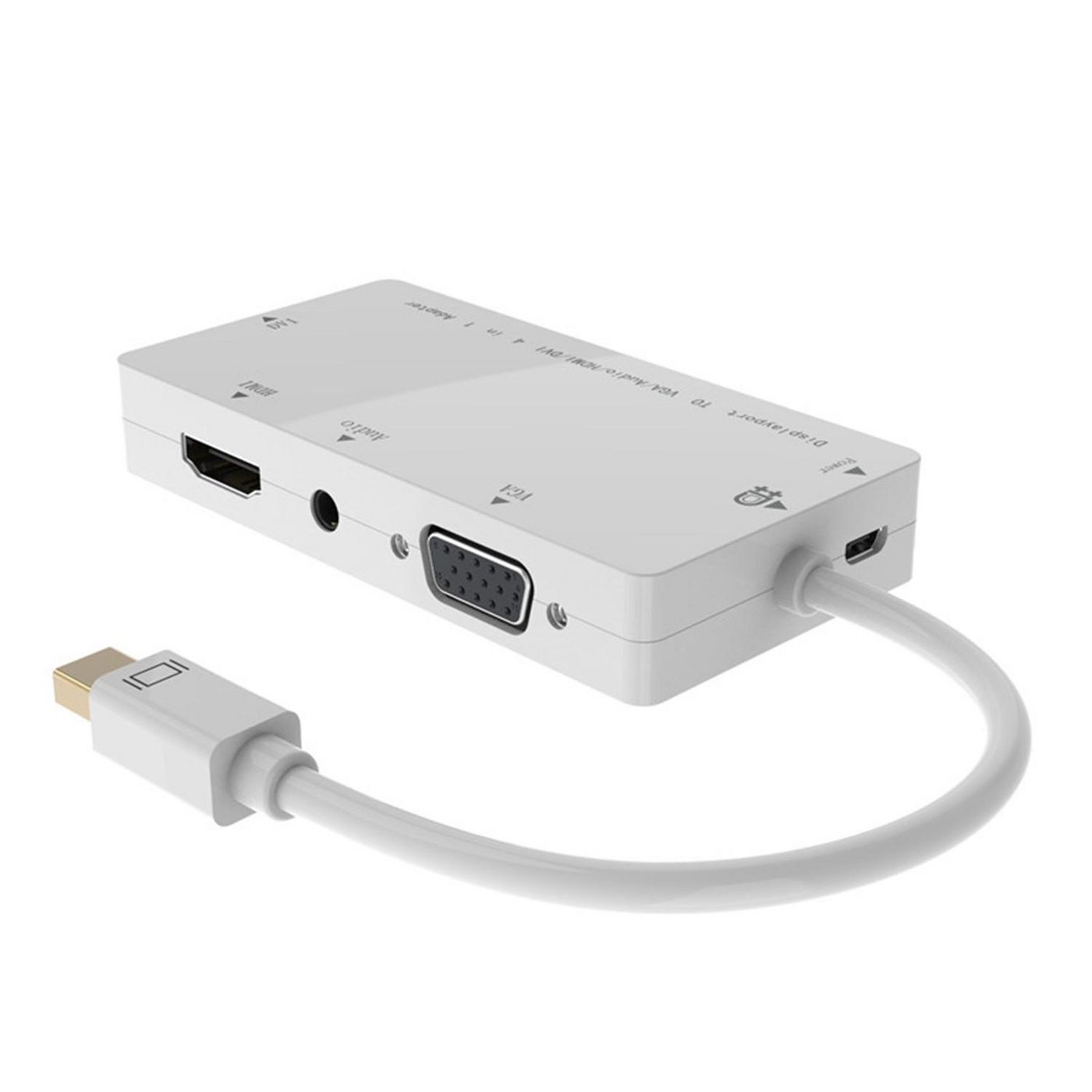 MicroConnect Mini DP to DVI/HDMI/VGA/Audio  for MacBook Pro iMac Surface