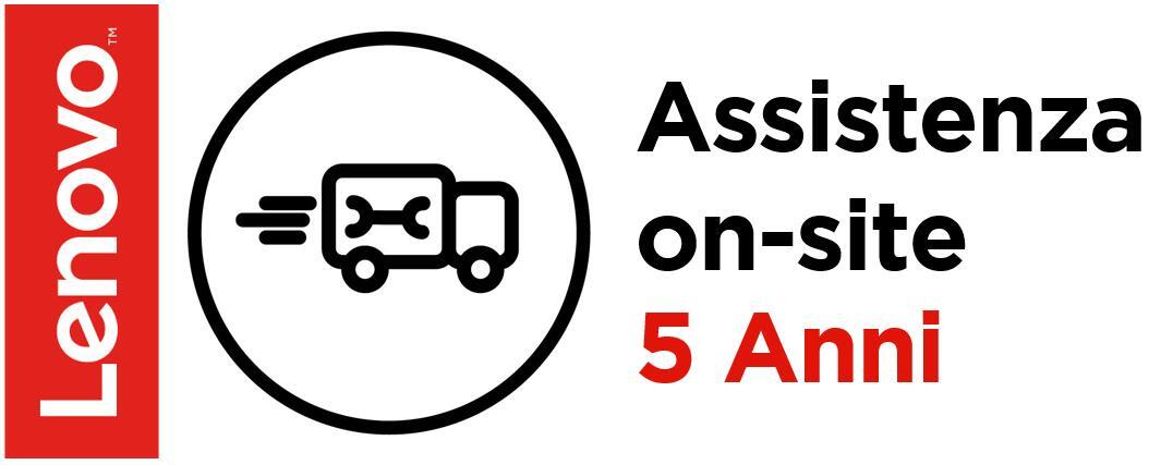 Lenovo 5 Year Onsite Support (Add-On) 1 licenza/e 5 anno/i