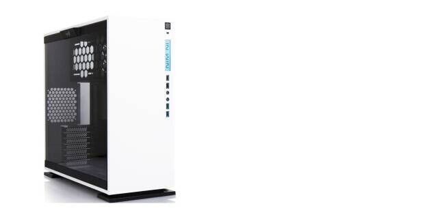 Middle Tower Paratia laterale vetro temperato - Bianco No-Power