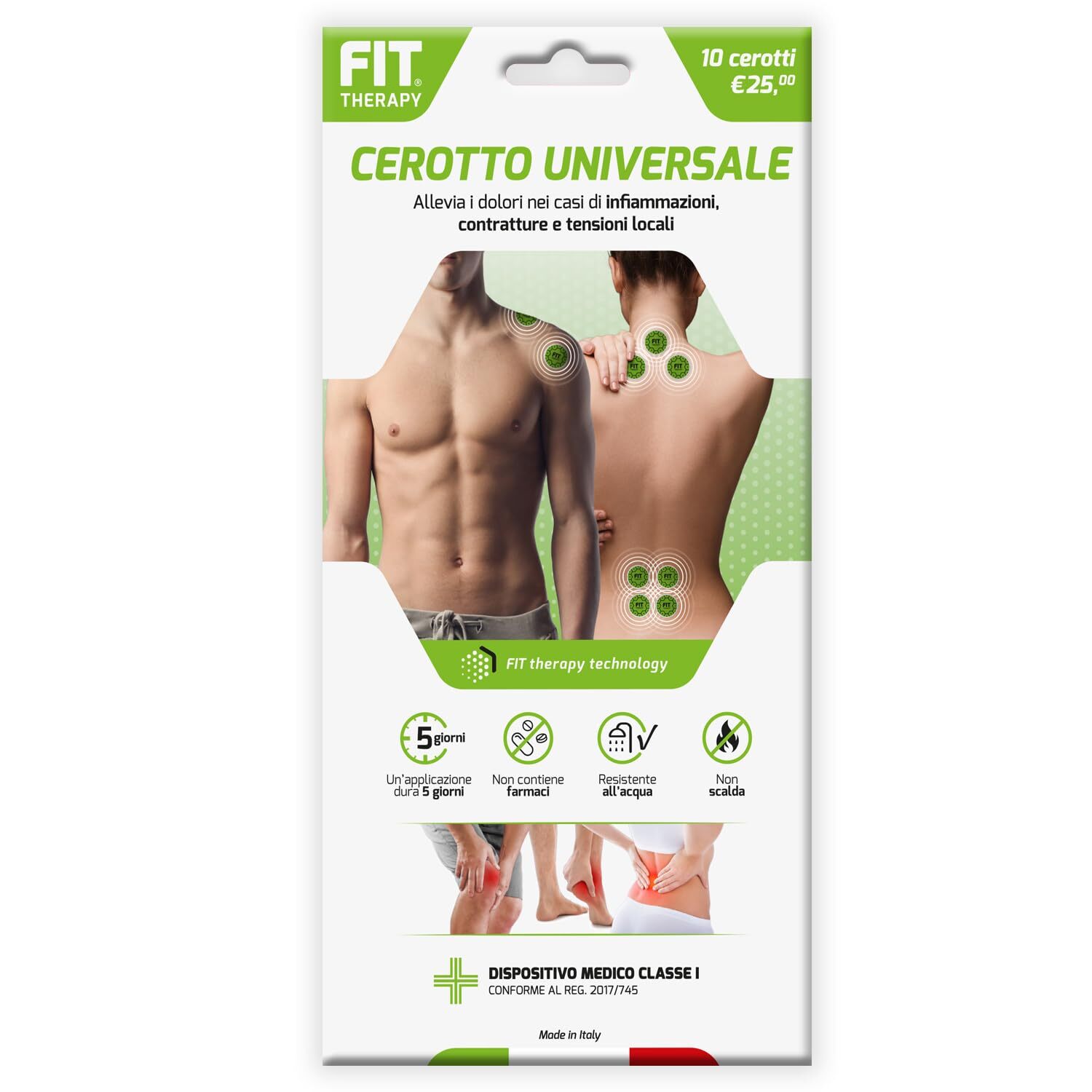 FIT THERAPY| Cerotti Universale Antinfiammatori | Dispositivo Medico, (h7a)