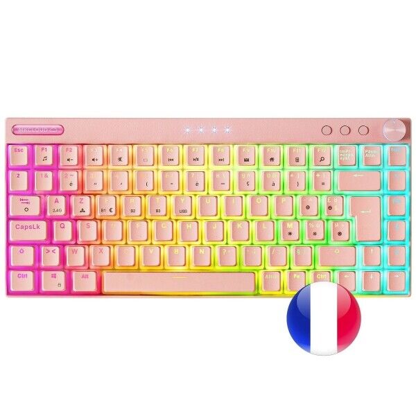 CLAVIER SANS FIL BLUETOOTH MCANIQUE (OUTEMU SQ PRO RED) MARS GAMING MK CLOUD RGB