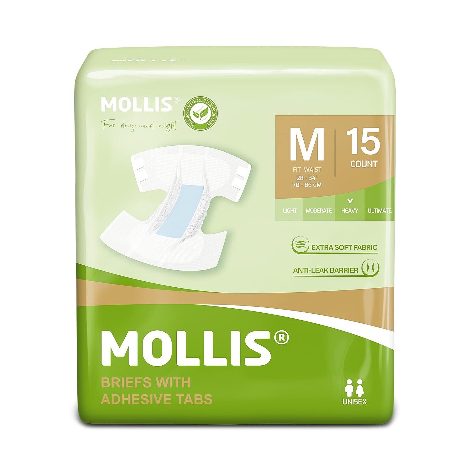 MOLLIS Pannoloni per Adulti Incontinenza, Pannoloni per Anziani a (y7o)