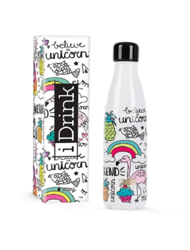 Borraccia termica UNICORNO.  I DRINK. 500ML