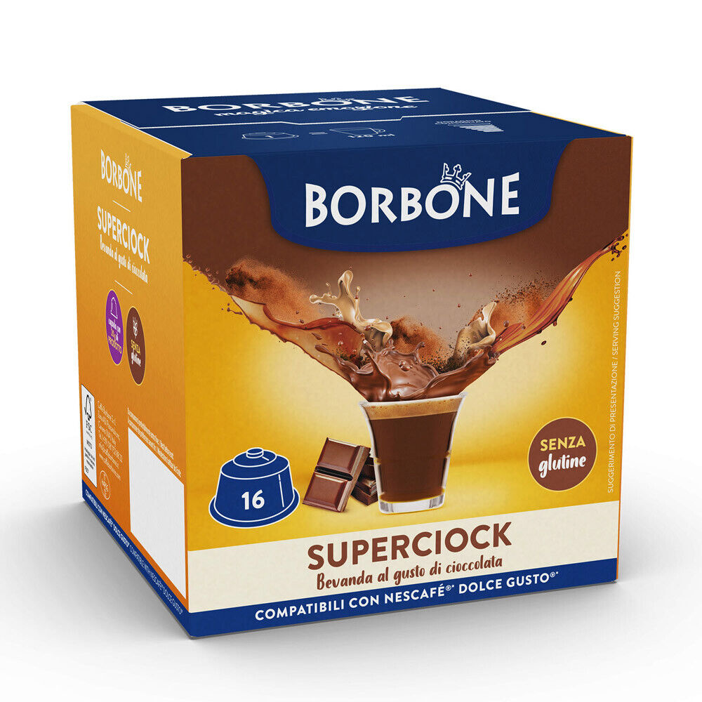 Caffè Borbone capsule comp. Dolce Gusto SUPERCIOCK - conf. 16 pz.