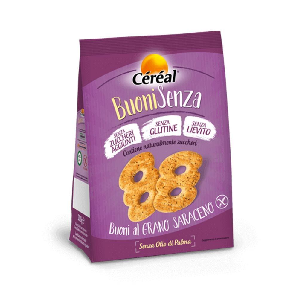 Céréal Buoni Senza - Biscotti al Grano Saraceno Senza Glutine, 200g