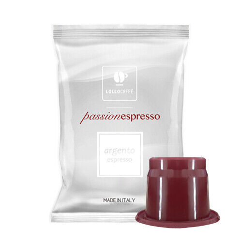 200 Capsule Nespresso Lollo Caffè Miscela Argento